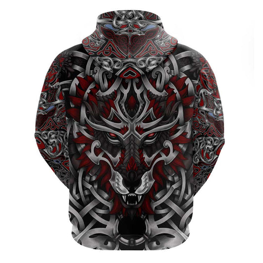 Celtic Wolf Fenrir Vikings Norse Mythology Viking Hoodie
