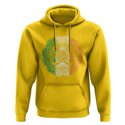 Norse Gaels Viking Yggdrasil Awe Tree Irish St Patricks Day Viking Hoodie Cotton
