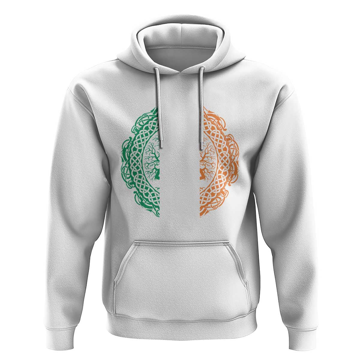 Norse Gaels Viking Yggdrasil Awe Tree Irish St Patricks Day Viking Hoodie Cotton