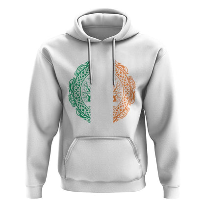 Norse Gaels Viking Yggdrasil Awe Tree Irish St Patricks Day Viking Hoodie Cotton