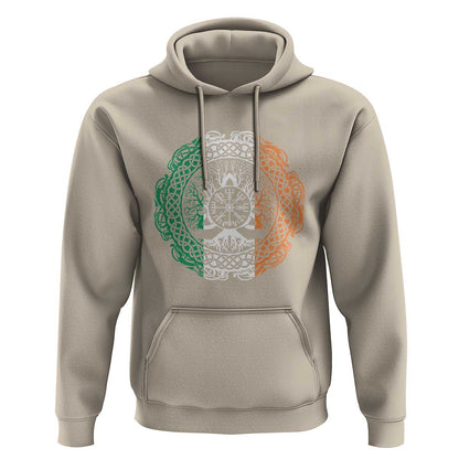 Norse Gaels Viking Yggdrasil Awe Tree Irish St Patricks Day Viking Hoodie Cotton