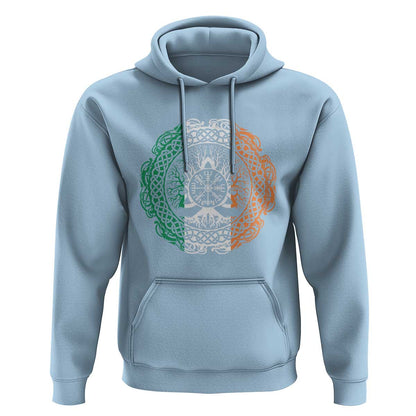 Norse Gaels Viking Yggdrasil Awe Tree Irish St Patricks Day Viking Hoodie Cotton