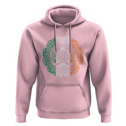 Norse Gaels Viking Yggdrasil Awe Tree Irish St Patricks Day Viking Hoodie Cotton
