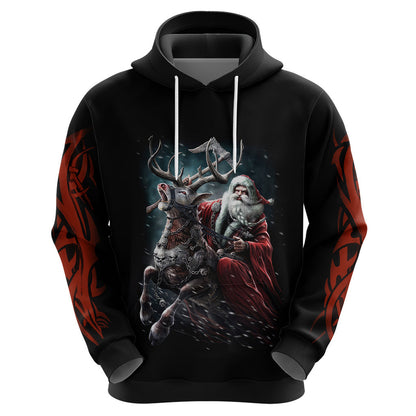 Viking Santa Claus Vahalla Santa Clau Coming Viking Hoodie