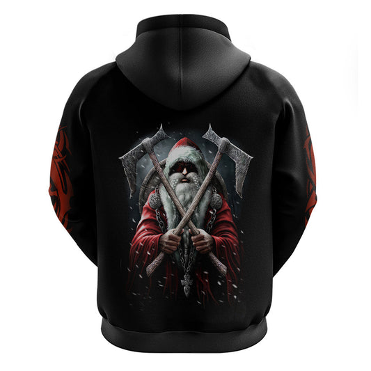 Viking Santa Claus Vahalla Santa Clau Coming Viking Hoodie