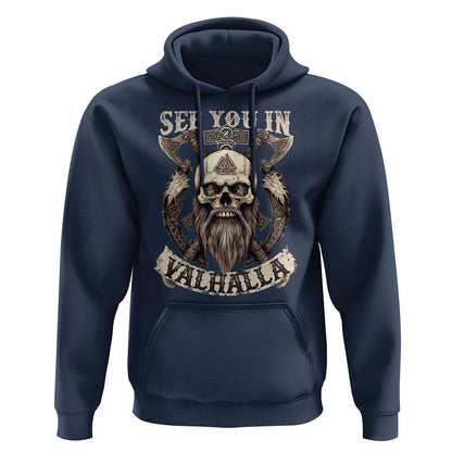 See You In Valhalla Viking Hoodie Cotton