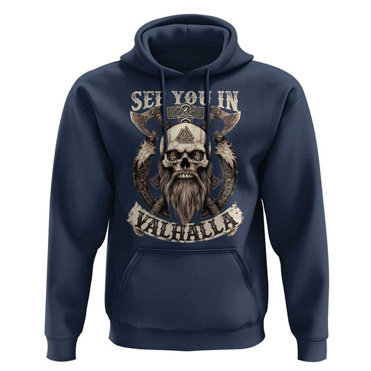 See You In Valhalla Viking Hoodie Cotton