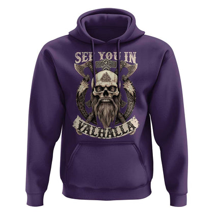 See You In Valhalla Viking Hoodie Cotton