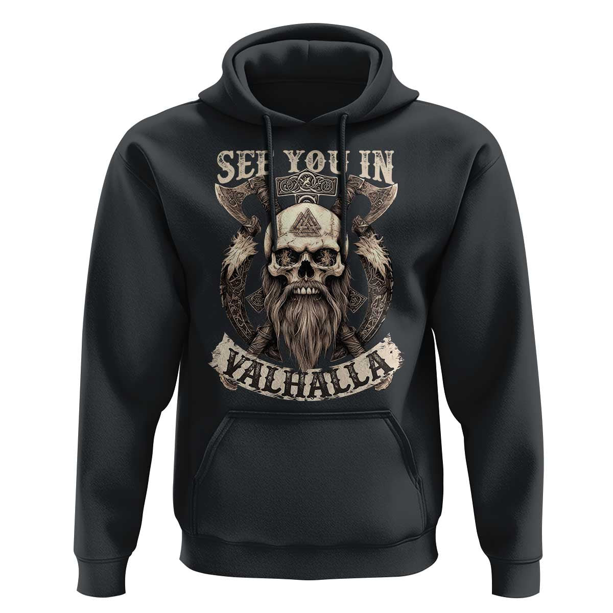 See You In Valhalla Viking Hoodie Cotton