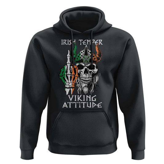Funny Irish Irish Temper Viking Attitude Viking Hoodie Cotton