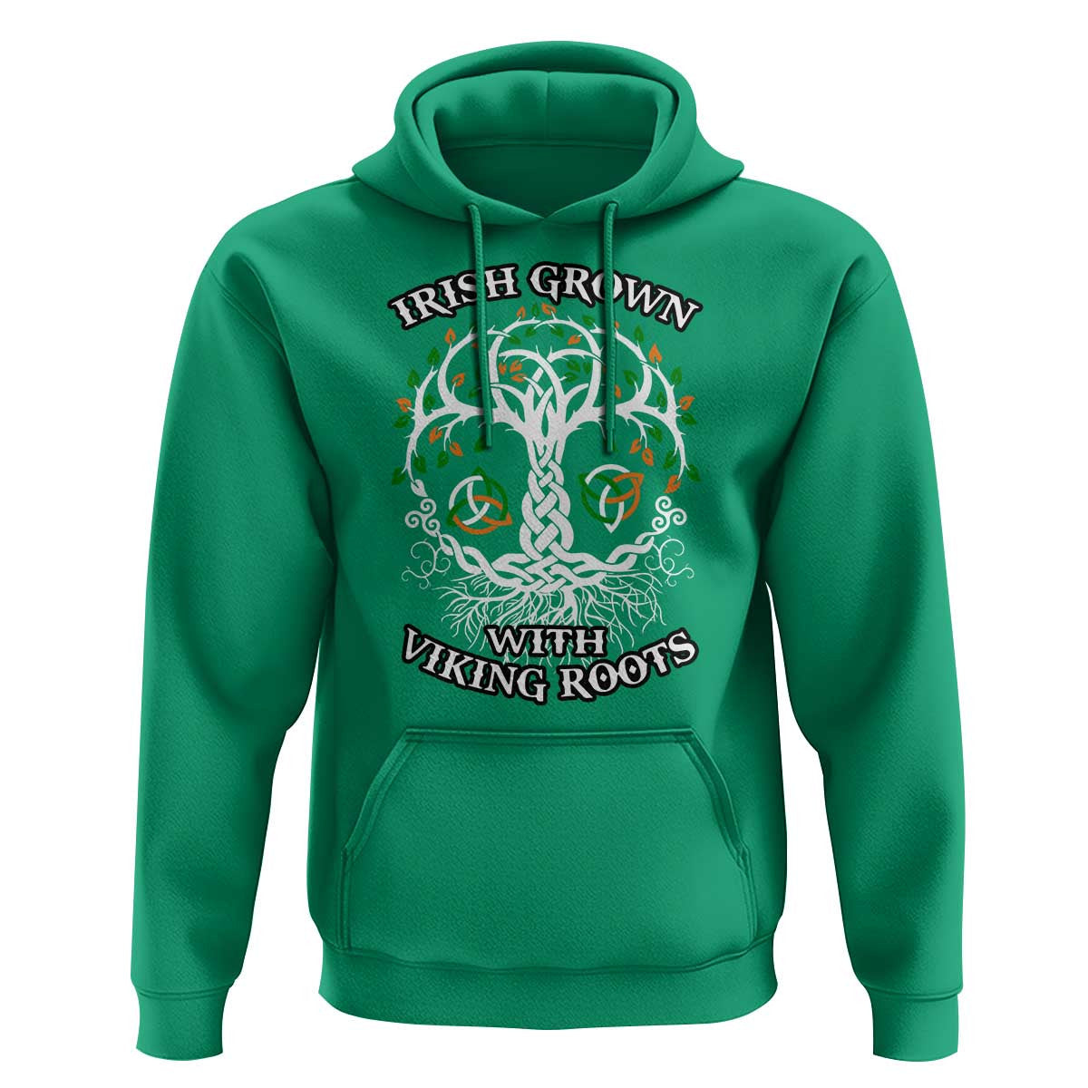 Irish Grown With Viking Roots Viking Hoodie Cotton