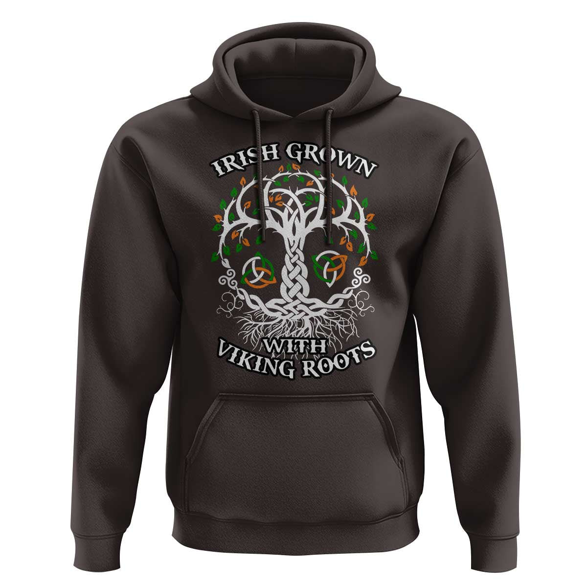 Irish Grown With Viking Roots Viking Hoodie Cotton