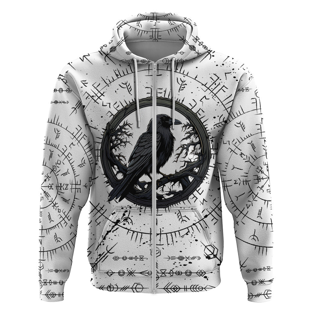Viking Raven Fear Not Death For the Hour Of Your Doom Viking Hoodie