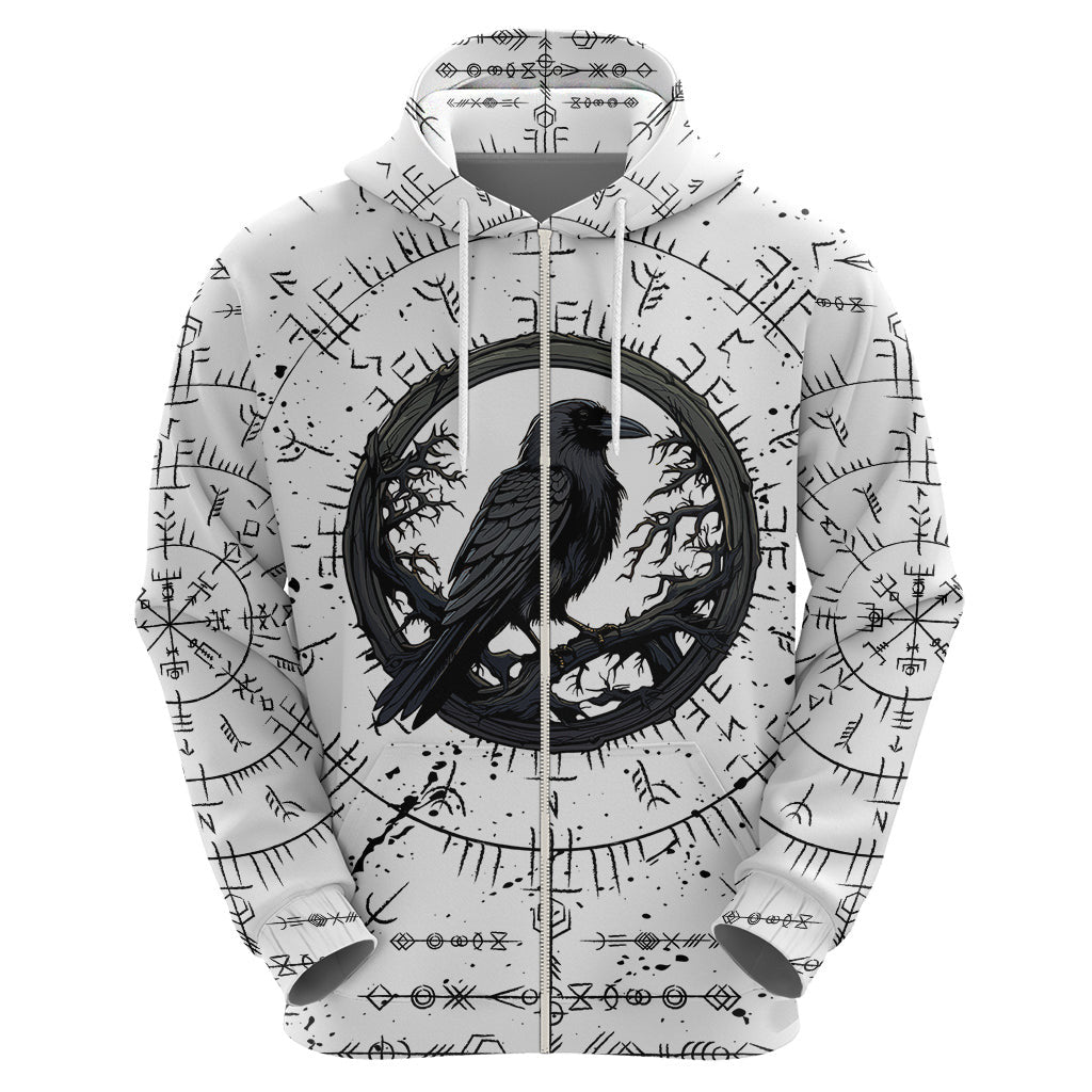 Viking Raven Fear Not Death For the Hour Of Your Doom Viking Hoodie