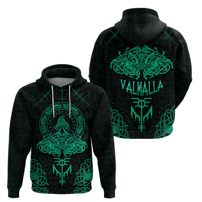 Valhalla's Eternal Glory Viking Hoodie