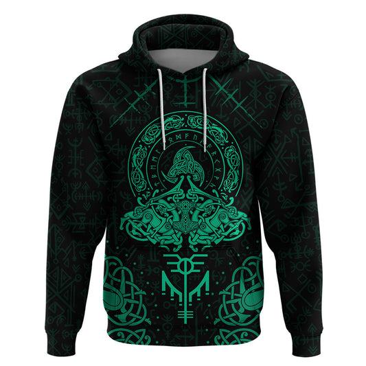 Valhalla's Eternal Glory Viking Hoodie