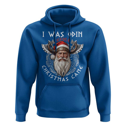 Christmas I Was Odin Before Christmas Came Santa Viking Warriors Xmas Viking Hoodie Cotton