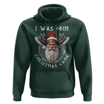 Christmas I Was Odin Before Christmas Came Santa Viking Warriors Xmas Viking Hoodie Cotton