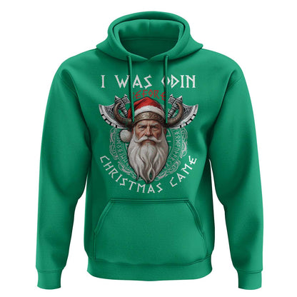 Christmas I Was Odin Before Christmas Came Santa Viking Warriors Xmas Viking Hoodie Cotton