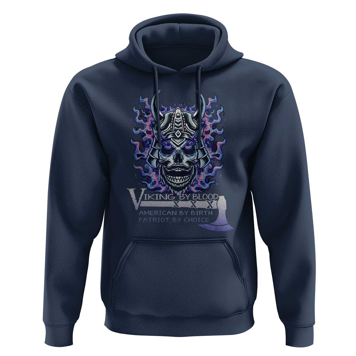 Viking By Blood American By Birth Patriot By Choice Viking Hoodie Cotton