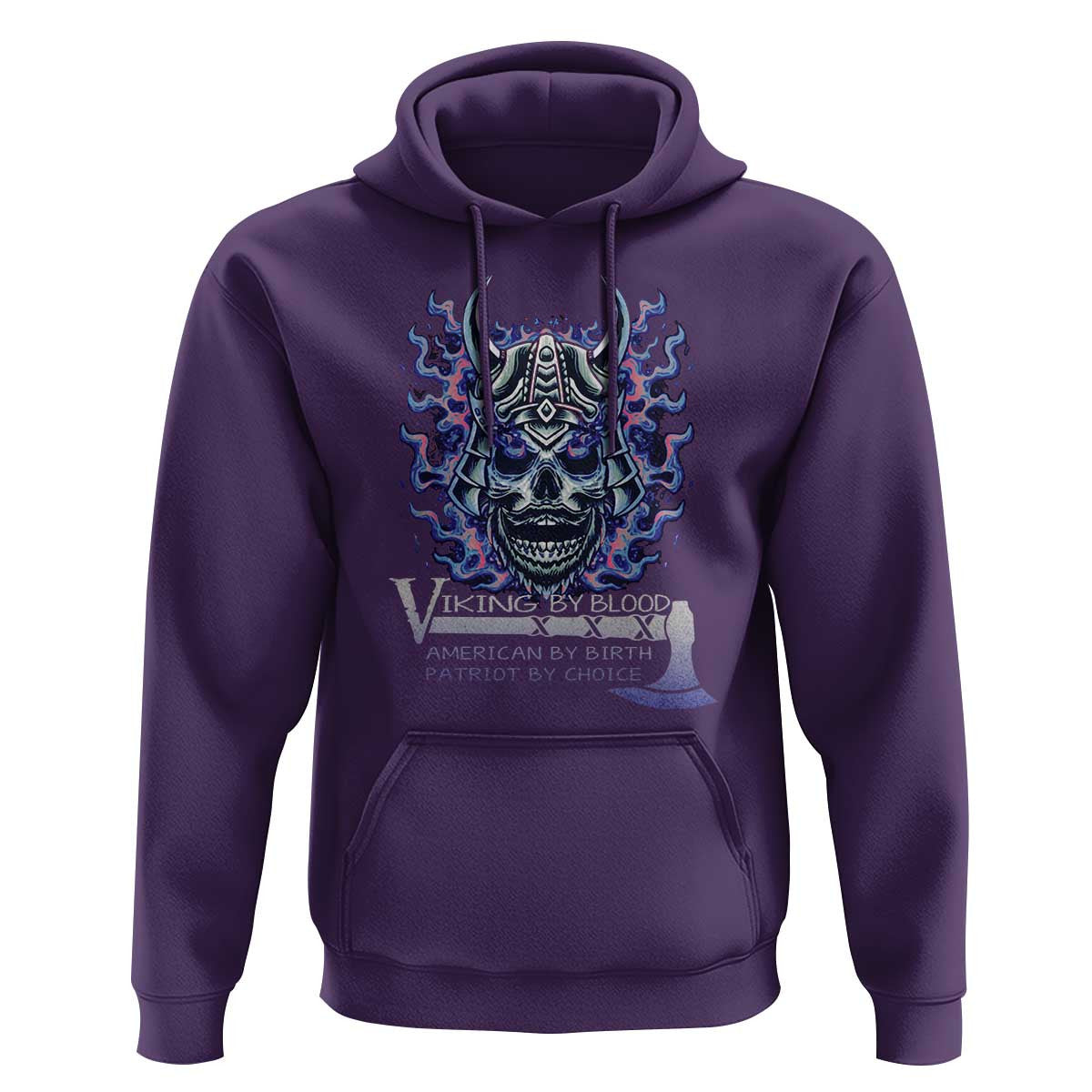 Viking By Blood American By Birth Patriot By Choice Viking Hoodie Cotton