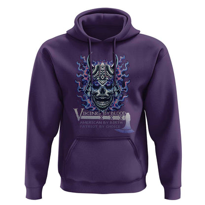 Viking By Blood American By Birth Patriot By Choice Viking Hoodie Cotton