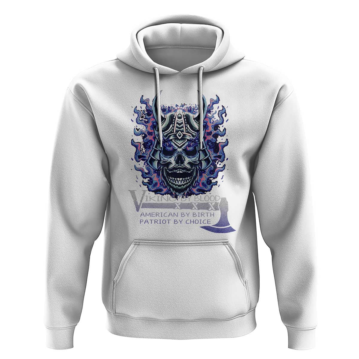 Viking By Blood American By Birth Patriot By Choice Viking Hoodie Cotton