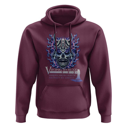 Viking By Blood American By Birth Patriot By Choice Viking Hoodie Cotton