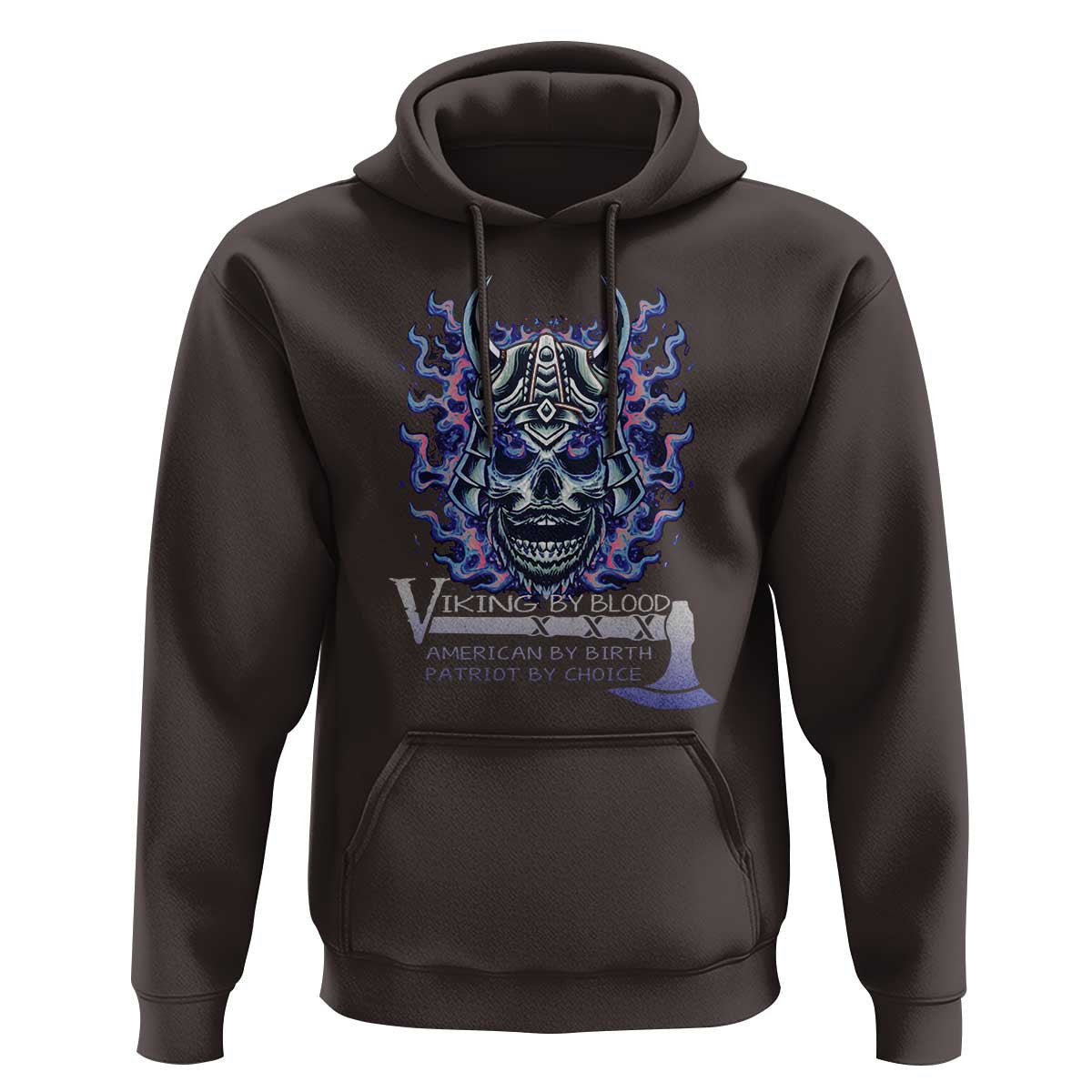 Viking By Blood American By Birth Patriot By Choice Viking Hoodie Cotton