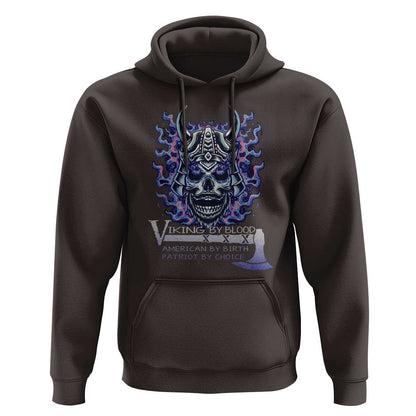Viking By Blood American By Birth Patriot By Choice Viking Hoodie Cotton