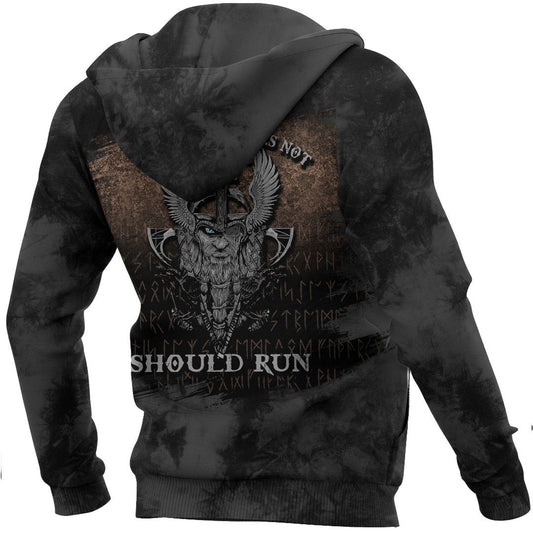 Viking Style Hoodie -That Which Does Not Kill Me Should Run Viking Roots Hoodie A39 VKNGB