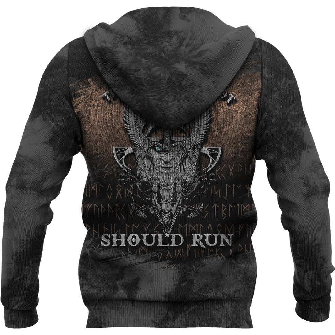 Viking Style Hoodie -That Which Does Not Kill Me Should Run Viking Roots Hoodie A39 VKNGB