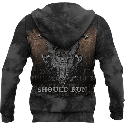 Viking Style Hoodie -That Which Does Not Kill Me Should Run Viking Roots Hoodie A39 VKNGB