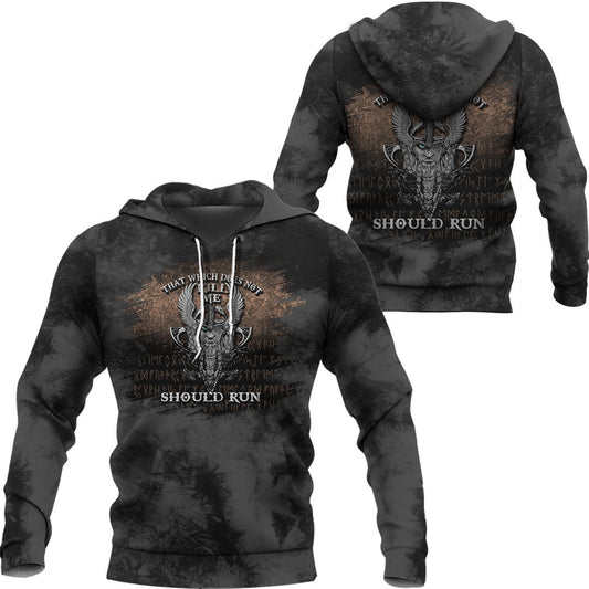 Viking Style Hoodie -That Which Does Not Kill Me Should Run Viking Roots Hoodie A39 VKNGB