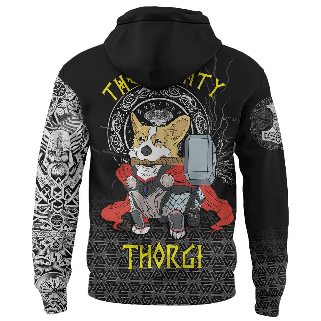Viking Style Hoodie - The Mighty Thorgi A39 VKNGB