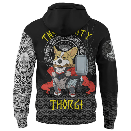 Viking Style Hoodie - The Mighty Thorgi A39 VKNGB