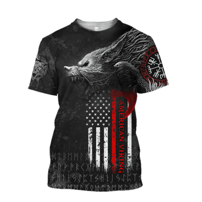 Viking Style Pullover Hoodie - American Viking Fenrir A39 VKNGB