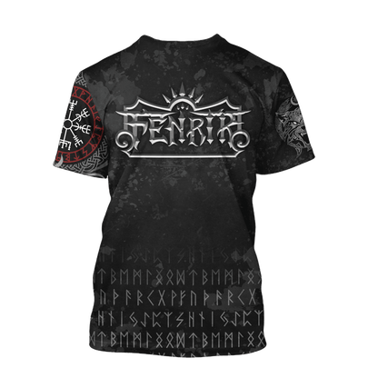 Viking Style Pullover Hoodie - American Viking Fenrir A39 VKNGB