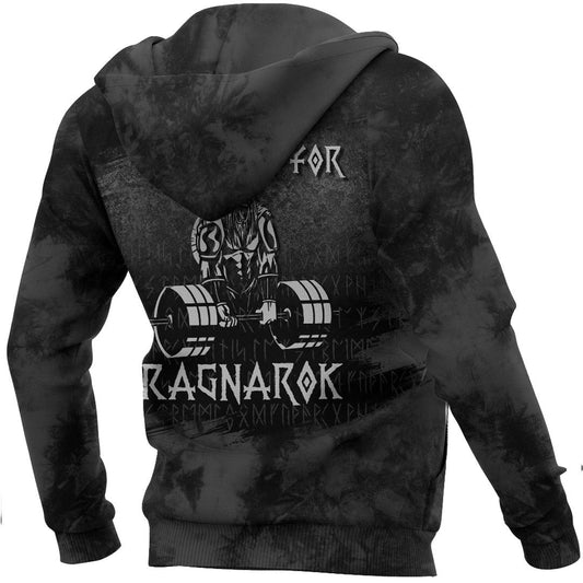 Viking Style Hoodie -Training For Ragnarok Hoodie A39 VKNGB