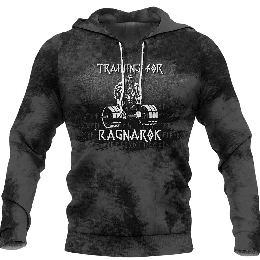 Viking Style Hoodie -Training For Ragnarok Hoodie A39 VKNGB