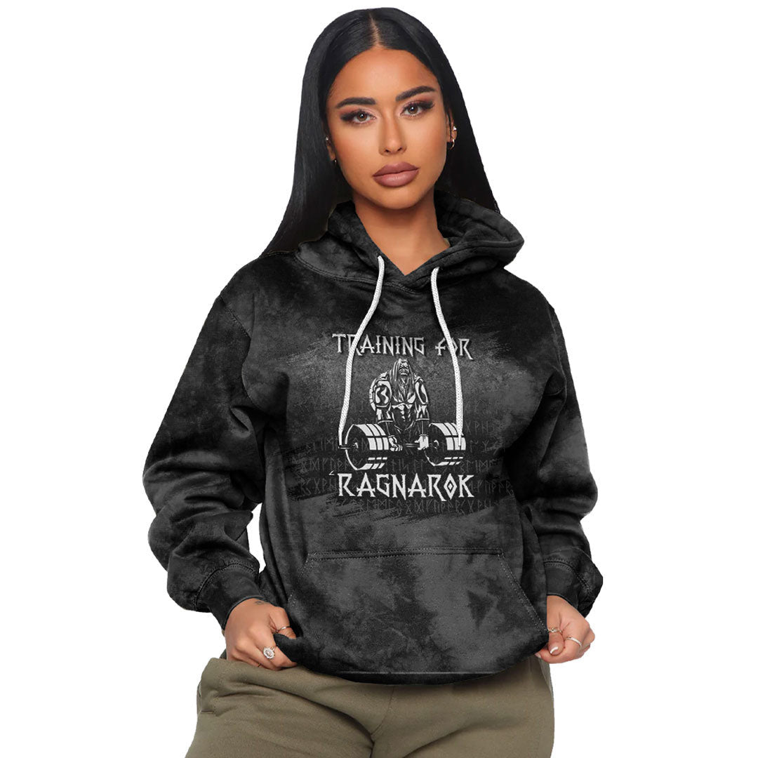 Viking Style Hoodie -Training For Ragnarok Hoodie A39 VKNGB