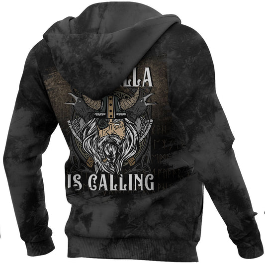 Viking Style Hoodie - Valhalla Is Calling Hoodie A39 VKNGB