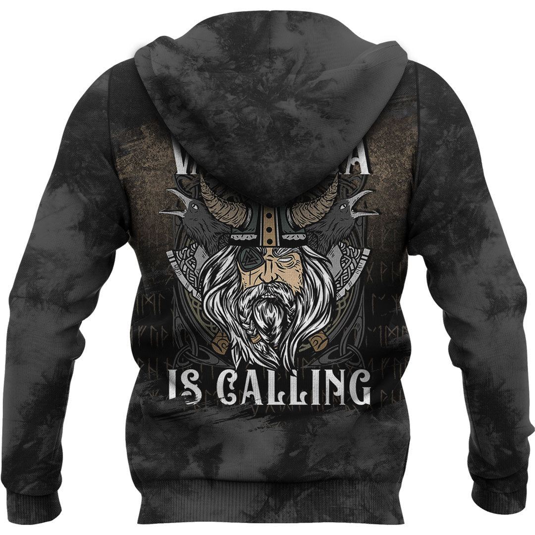 Viking Style Hoodie - Valhalla Is Calling Hoodie A39 VKNGB