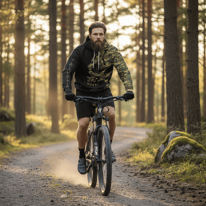 VikingStyle Clothing - VIKING CAMO VEGVISIR Viking Hoodie A39 VKNGB
