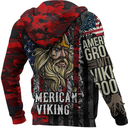Viking Style Hoodie - American Viking Hoodie A39 VKNGB
