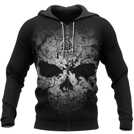 VikingStyle Clothing - VALKNUT RUNE Viking Hoodie A39 VKNGB