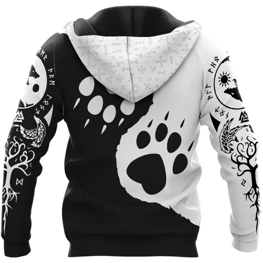 VikingStyle Clothing - Viking SKOLL AND HATI Hoodie VKNGB