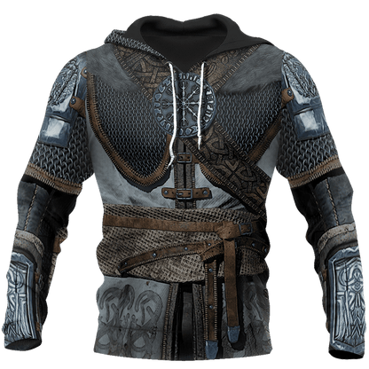 VikingStyle Clothing - Vegvisir Armor Hoodie A39 VKNGB