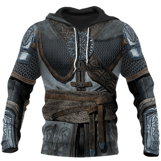VikingStyle Clothing - Vegvisir Armor Hoodie A39 VKNGB