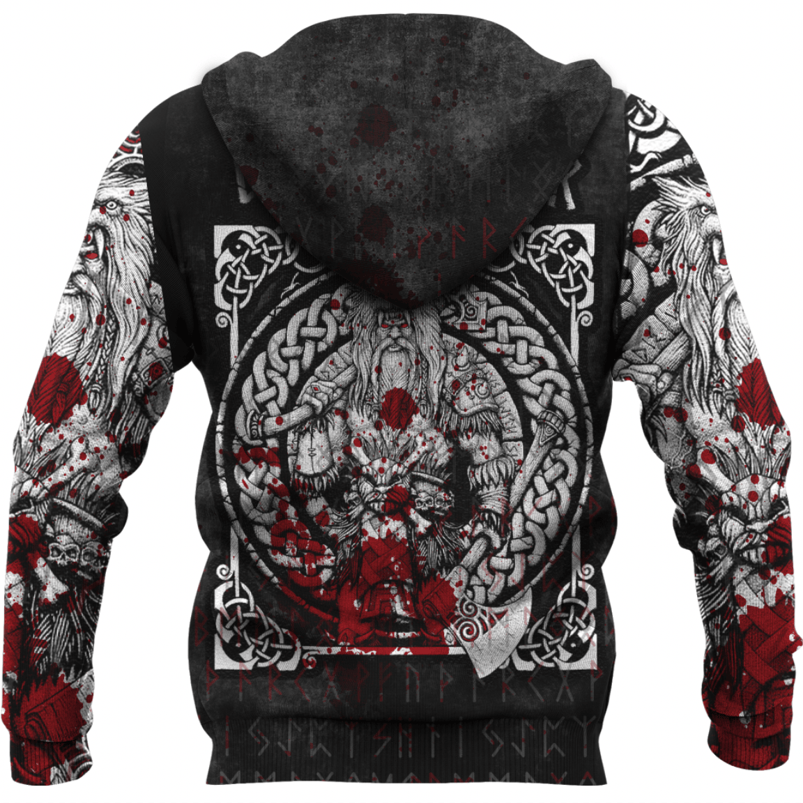 Viking Style Clothing - Berkerser Warriors Hoodie A39 VKNGB